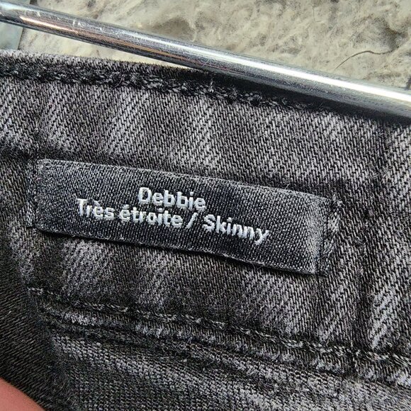 Frank And Oak Jeans Womens 29 Black Debbie Stretch Skinny - Picture 3 of 15